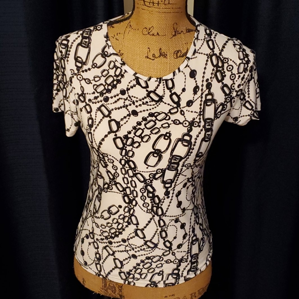 Chain design work blouse